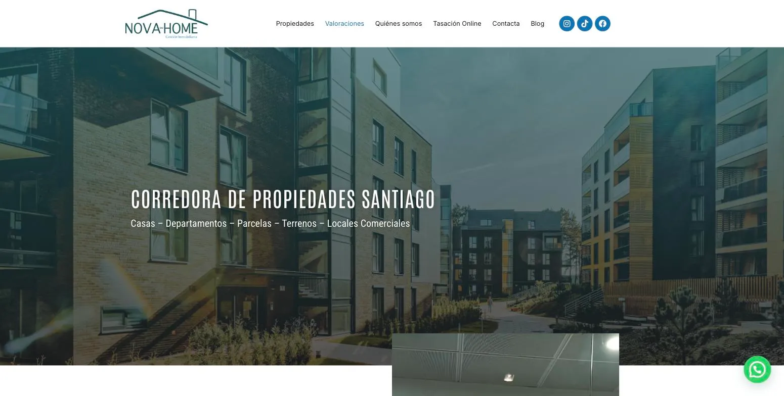 Screenshot of Nova Home