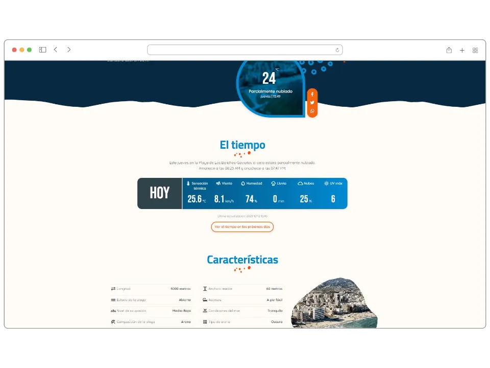 Screenshot of Playas de Andalucía