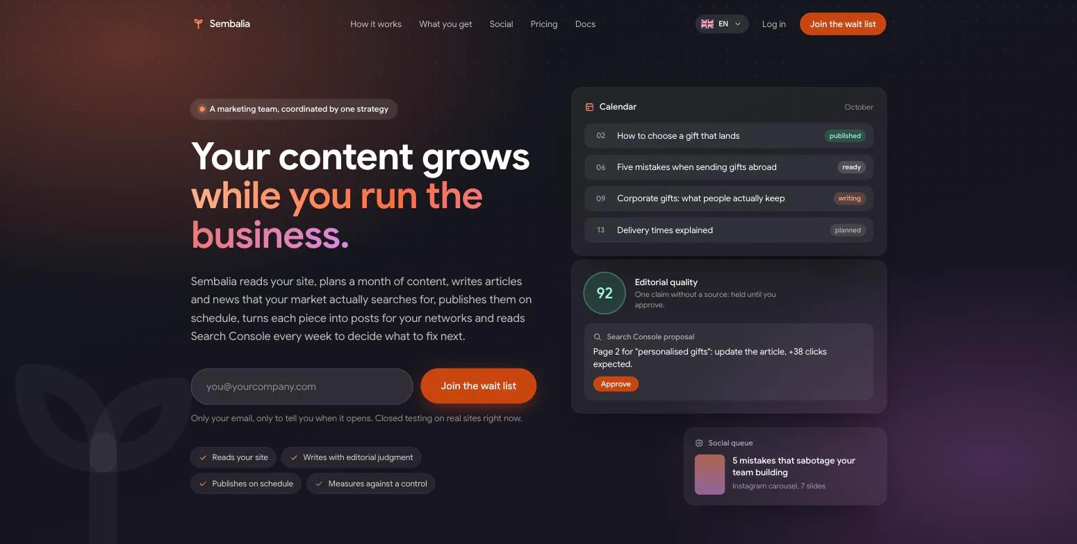 Screenshot of Sembalia